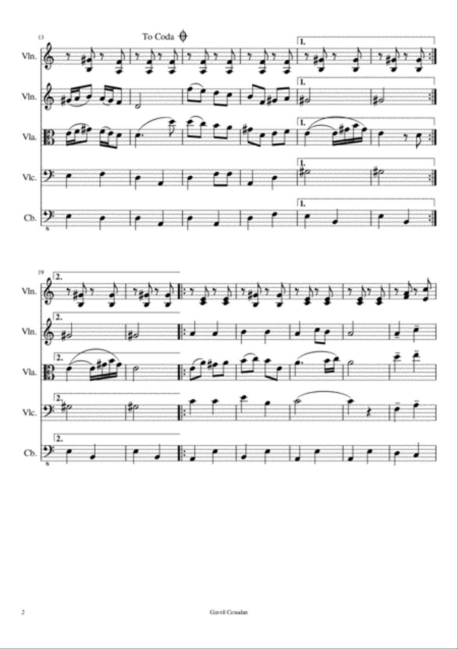 At the Rabbi's Feast At the Rabbi's Feast String Quartet scores gallery preview page 3