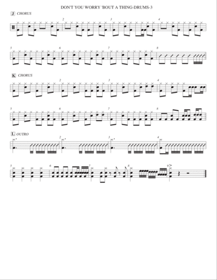 Don't You Worry 'bout A Thing Large Ensemble scores gallery preview page 3