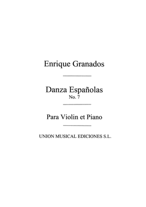 Book cover for Danza Espanola No.7 Valenciana