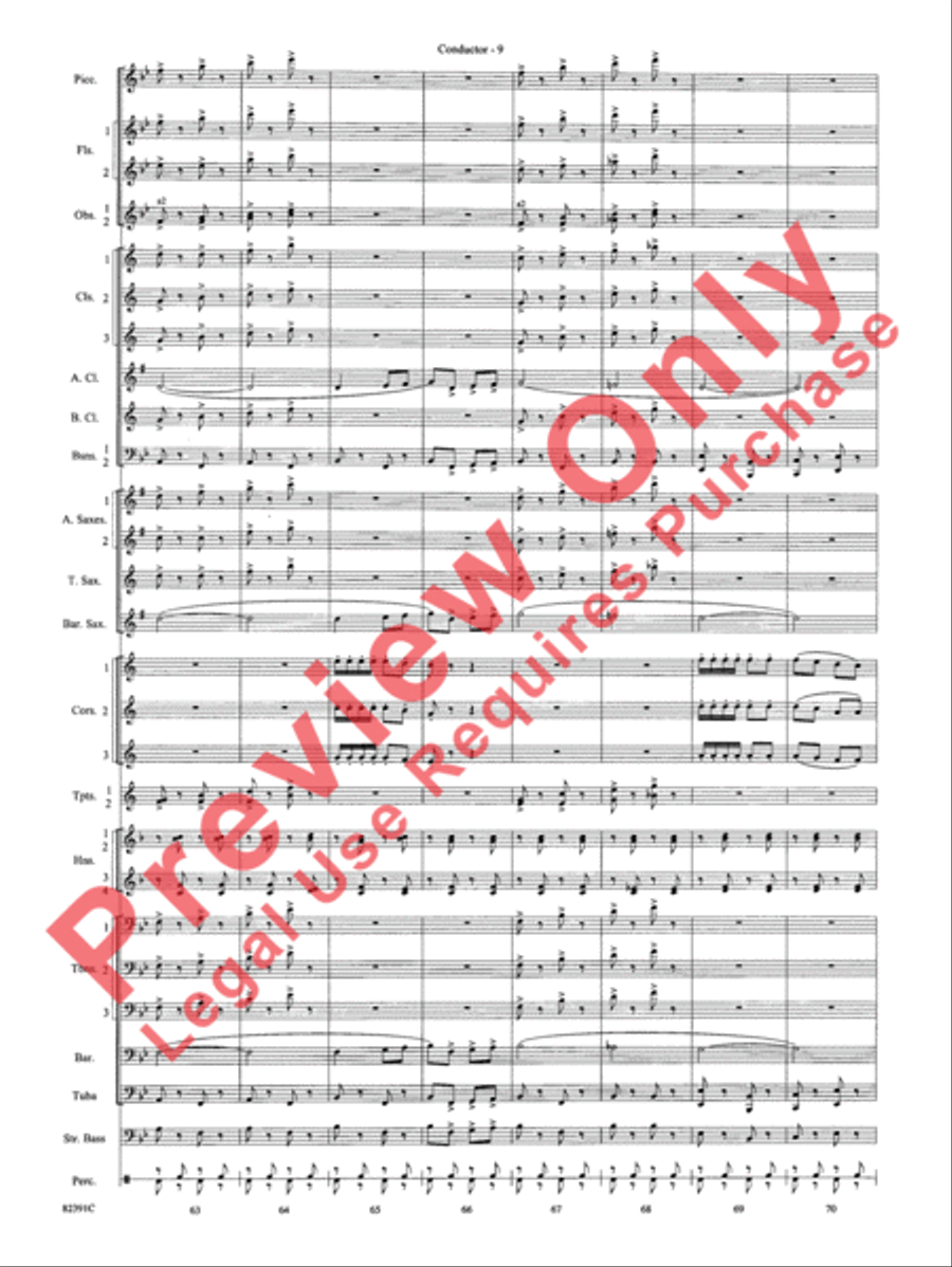 Bugler's Holiday Bugler's Holiday Concert Band scores gallery preview page 12