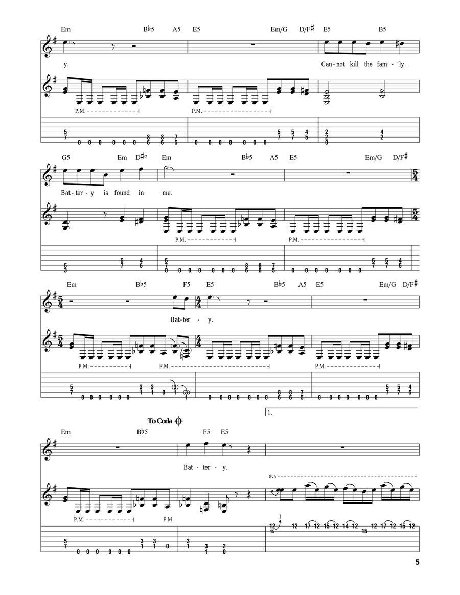 Battery Acoustic Guitar scores gallery preview page 5