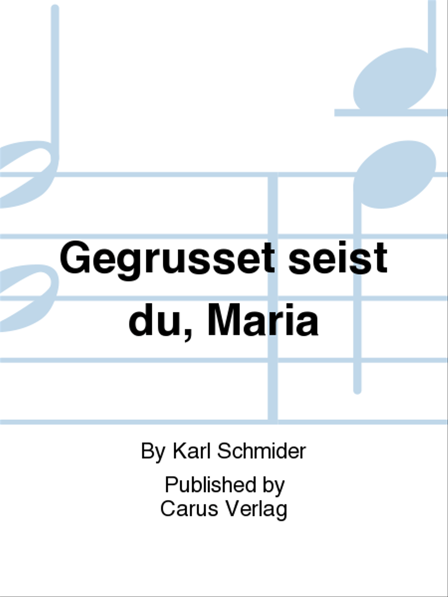 Gegrusset seist du, Maria 3-Part scores gallery preview page 1