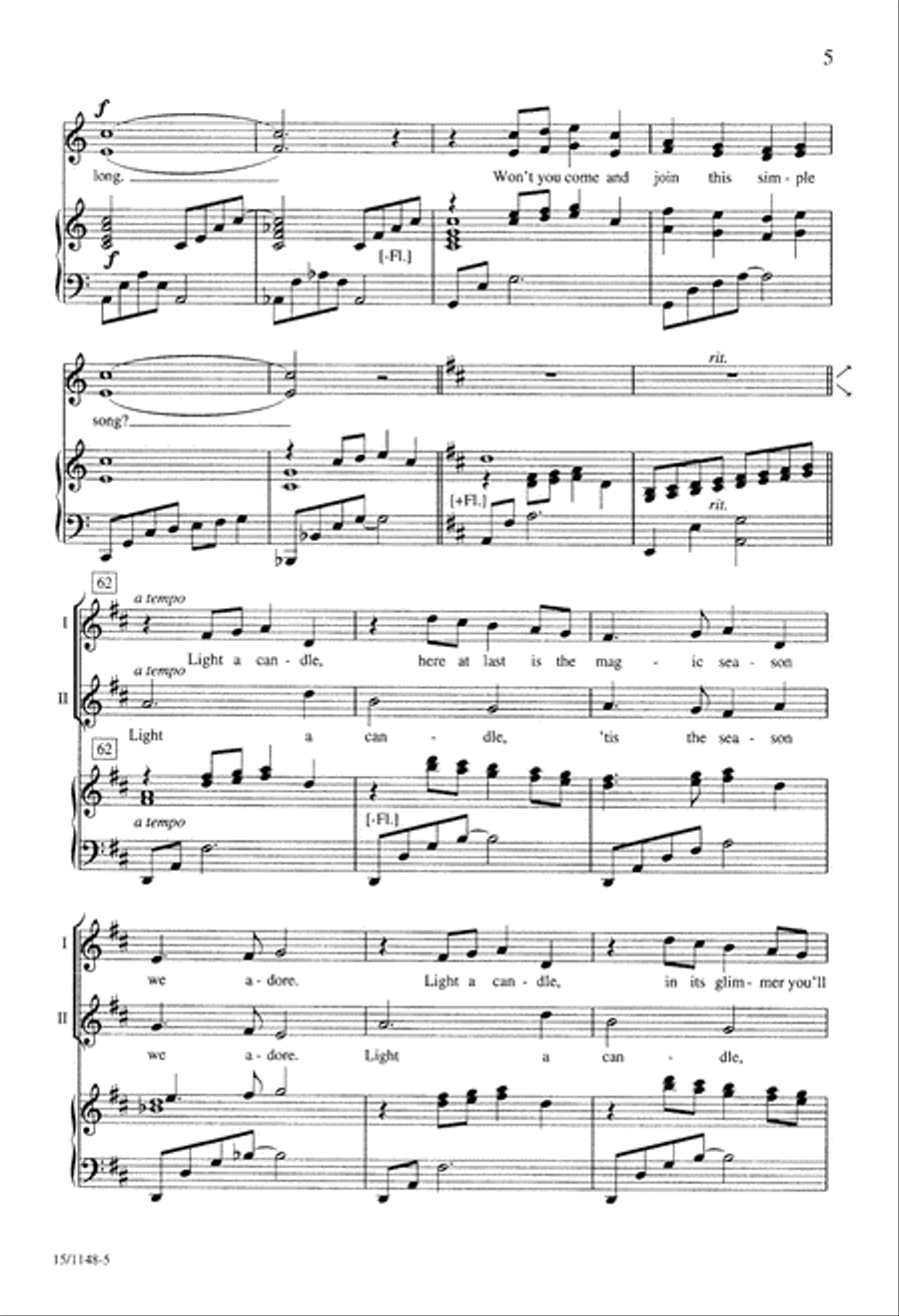 Light a Candle 2-Part scores gallery preview page 5