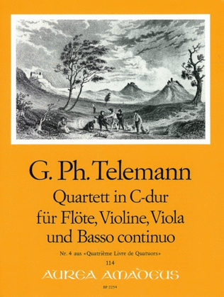 Book cover for Quartet No. 4 C major TWV 43:C1