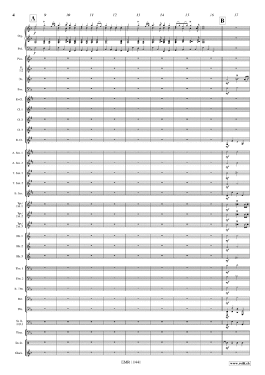Trumpet Voluntary Concert Band scores gallery preview page 5