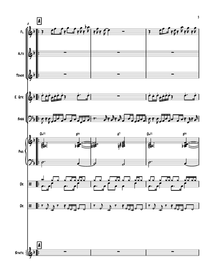 Joy of Being Jazz Ensemble scores gallery preview page 3