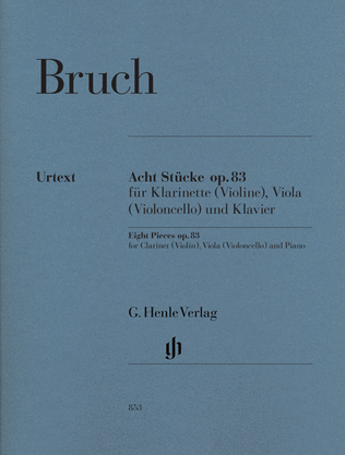 Book cover for 8 Pieces, Op. 83