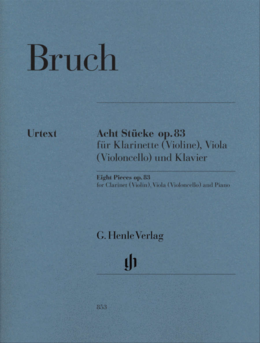 Book cover for 8 Pieces, Op. 83