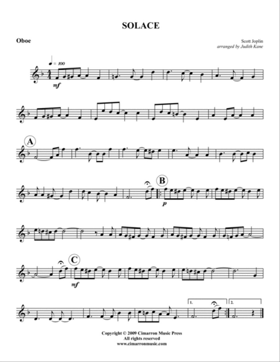 Solace Solace Woodwind Quintet scores gallery preview page 4