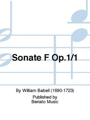 Sonate F Op.1/1