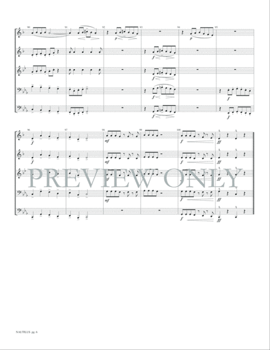 Nautilus Nautilus Brass Quintet scores gallery preview page 8