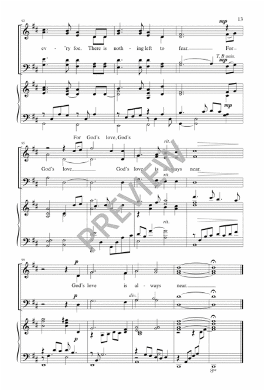 There Is Nothing Left to Fear 4-Part scores gallery preview page 13
