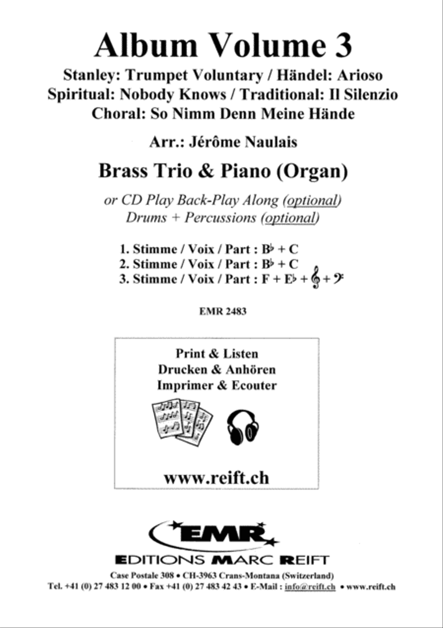 Album Volume 3 Brass Trio scores gallery preview page 2