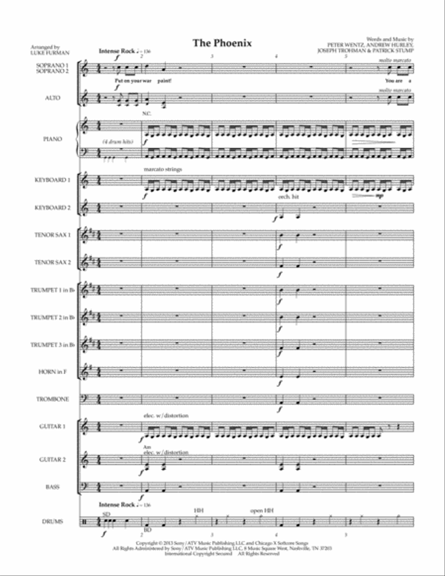The Phoenix Large Ensemble scores gallery preview page 1