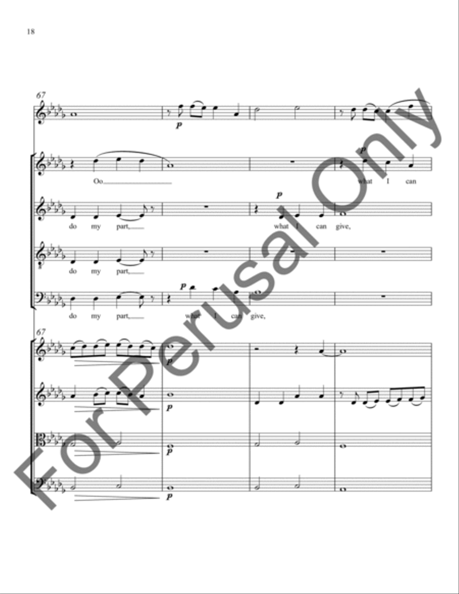 In the Bleak Midwinter (String Ensemble Score/Parts) Choir scores gallery preview page 19