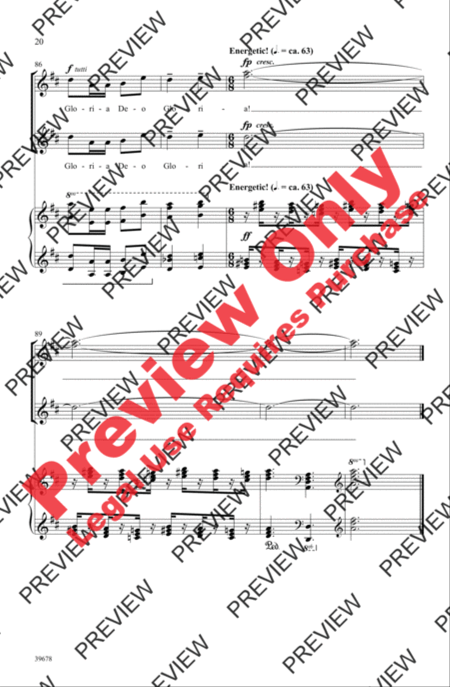 Missa Festiva Women's Choir scores gallery preview page 21