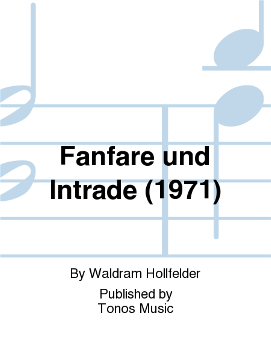 Fanfare und Intrade (1971) Trombone scores gallery preview page 1