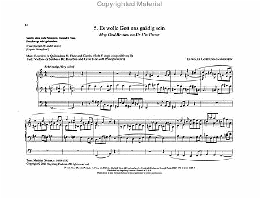 Twenty-Four Chorale Preludes by Friedrich Wilhelm Markull Organ scores gallery preview page 4