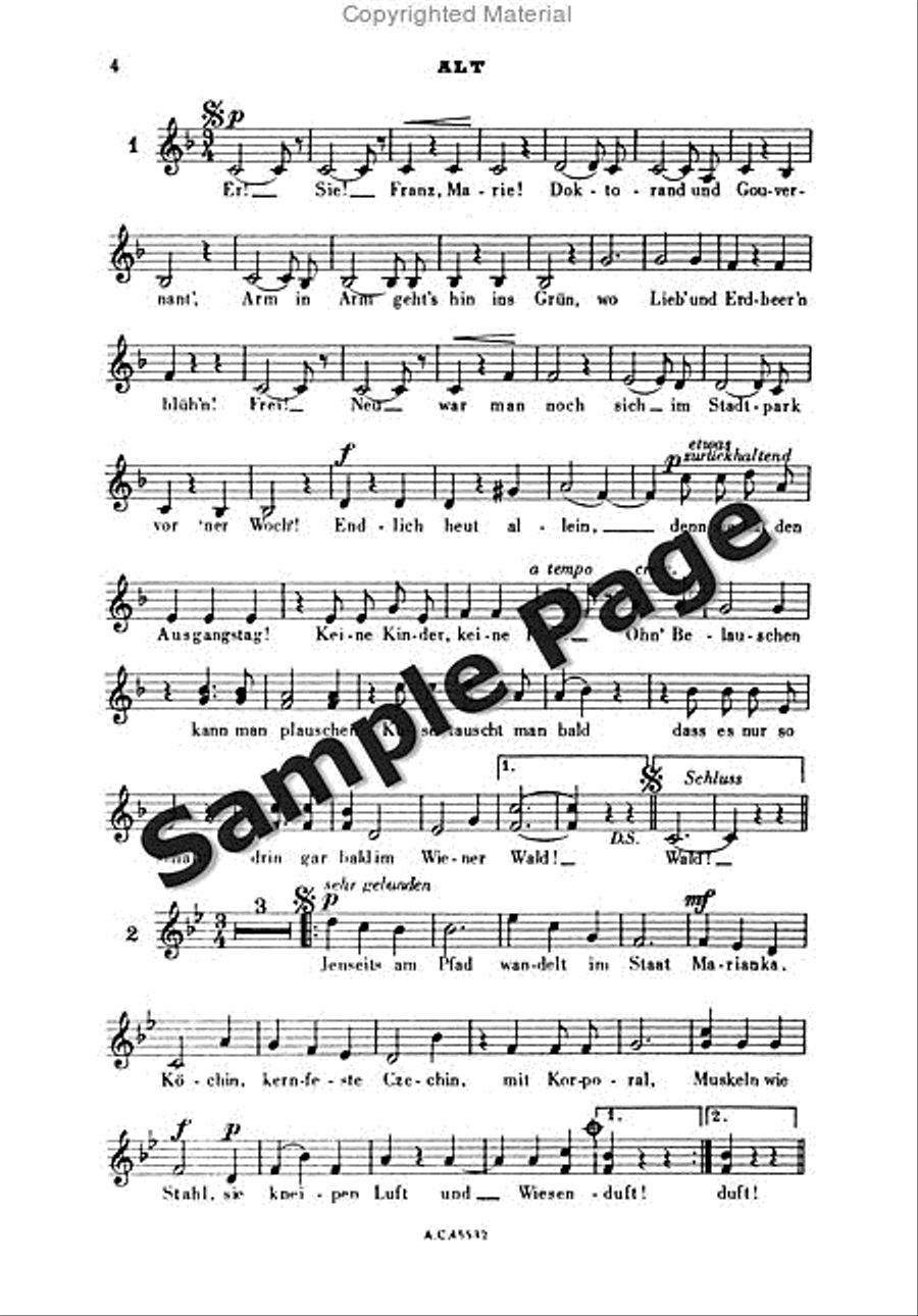 Wiener Wald Op. 325 Wiener Wald Op. 325 Choir scores gallery preview page 5