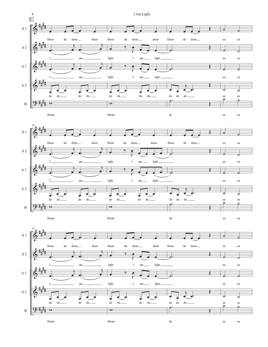 I Am Light I Am Light SSAA scores gallery preview page 4