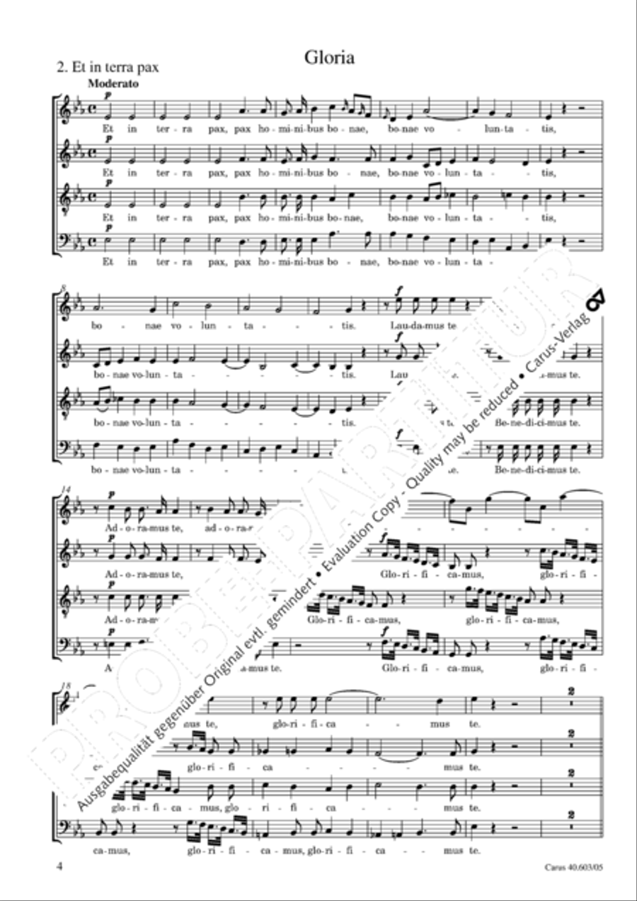 Grosse Orgelsolomesse in Es 4-Part scores gallery preview page 5