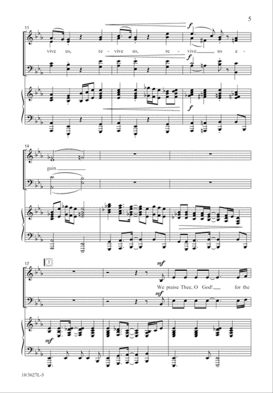 Hallelujah! Thine the Glory 4-Part scores gallery preview page 5