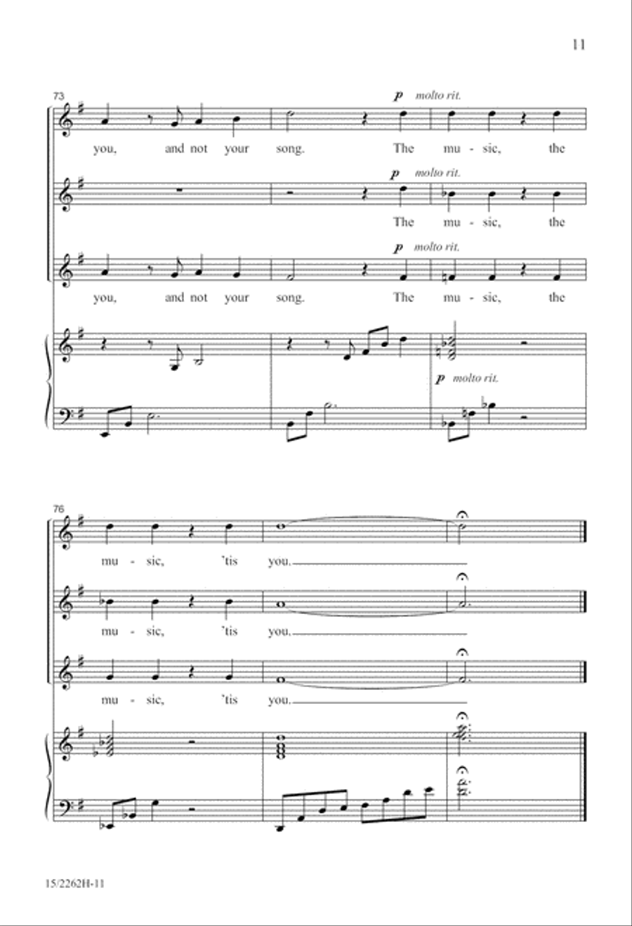 'Tis You That Are the Music SSA scores gallery preview page 11