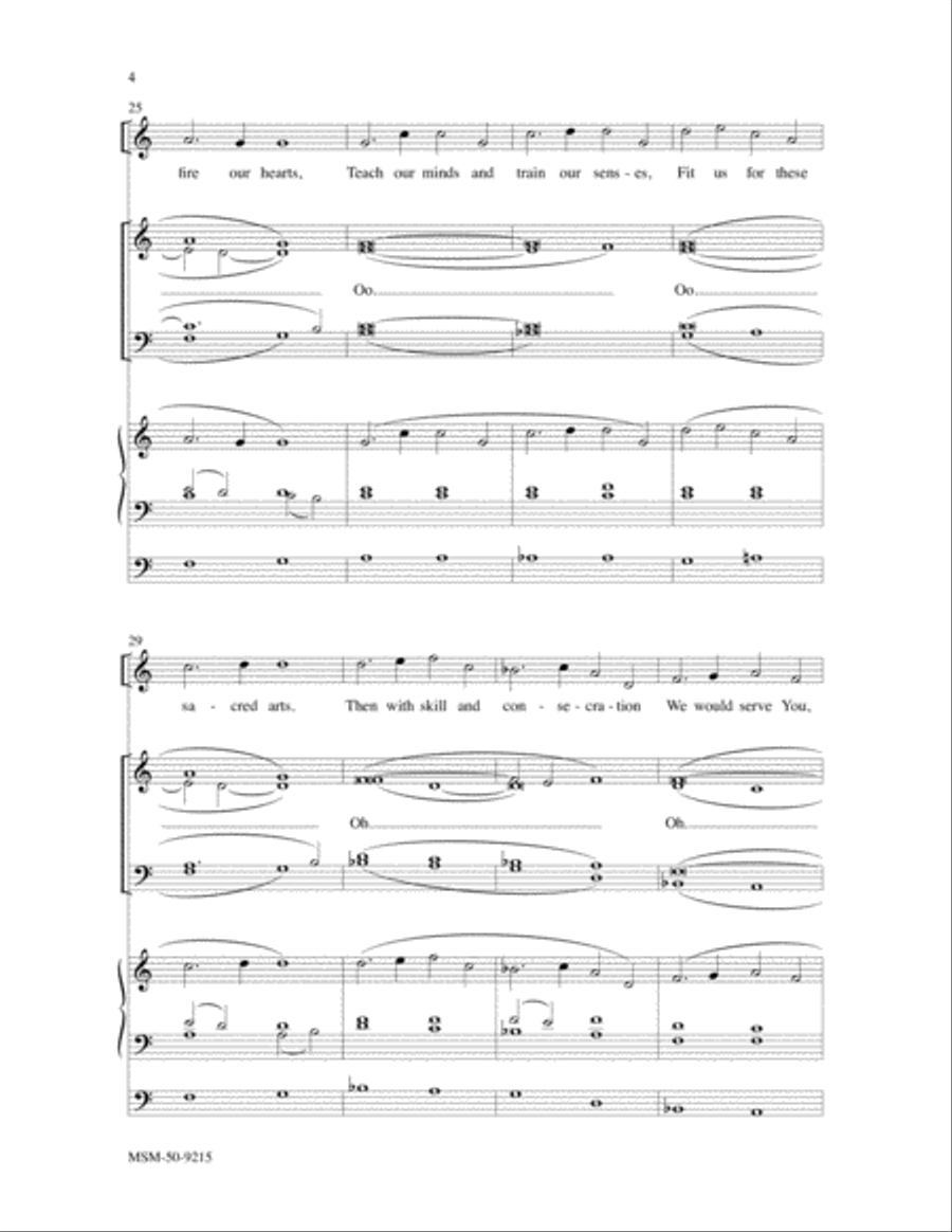 Lord, We Bring Our Gift of Music 4-Part scores gallery preview page 4