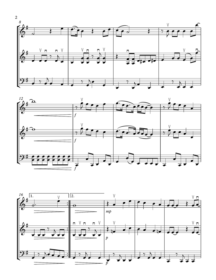 I Want To Hold Your Hand String Trio scores gallery preview page 2