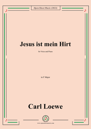 Book cover for Loewe-Jesus ist mein Hirt,in F Major,for Voice and Piano