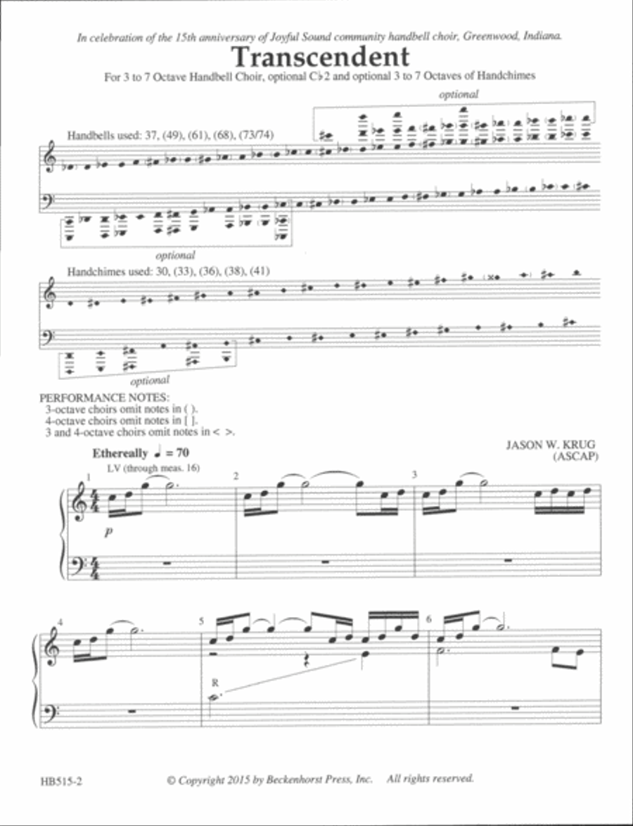 Transcendent Transcendent Handbell Choir scores gallery preview page 2