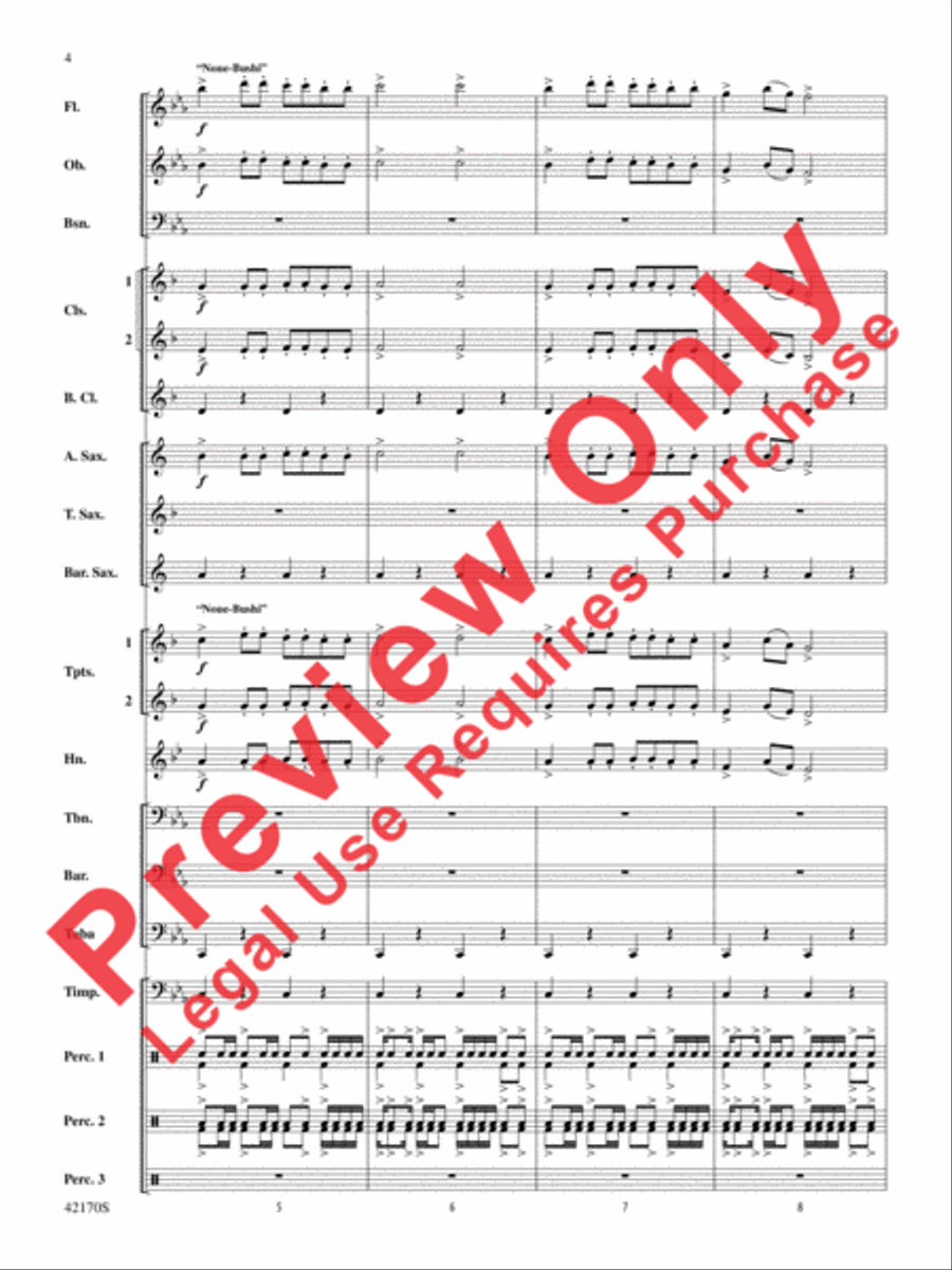 Bushido Bushido Concert Band scores gallery preview page 4