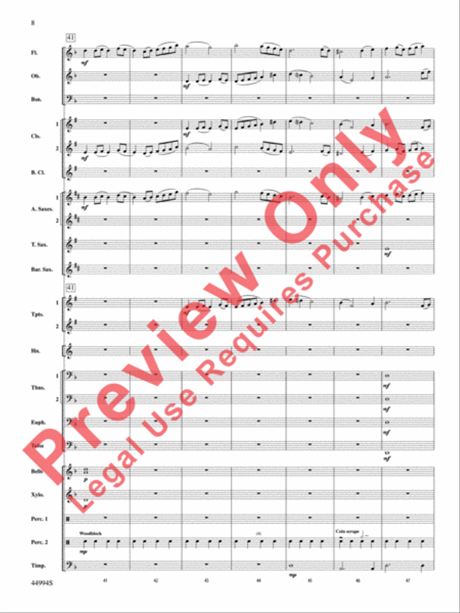 In tantum lux Concert Band scores gallery preview page 9