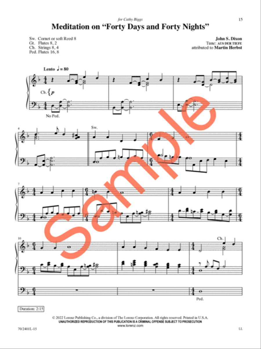 A Circle of Seasons Organ Solo scores gallery preview page 14