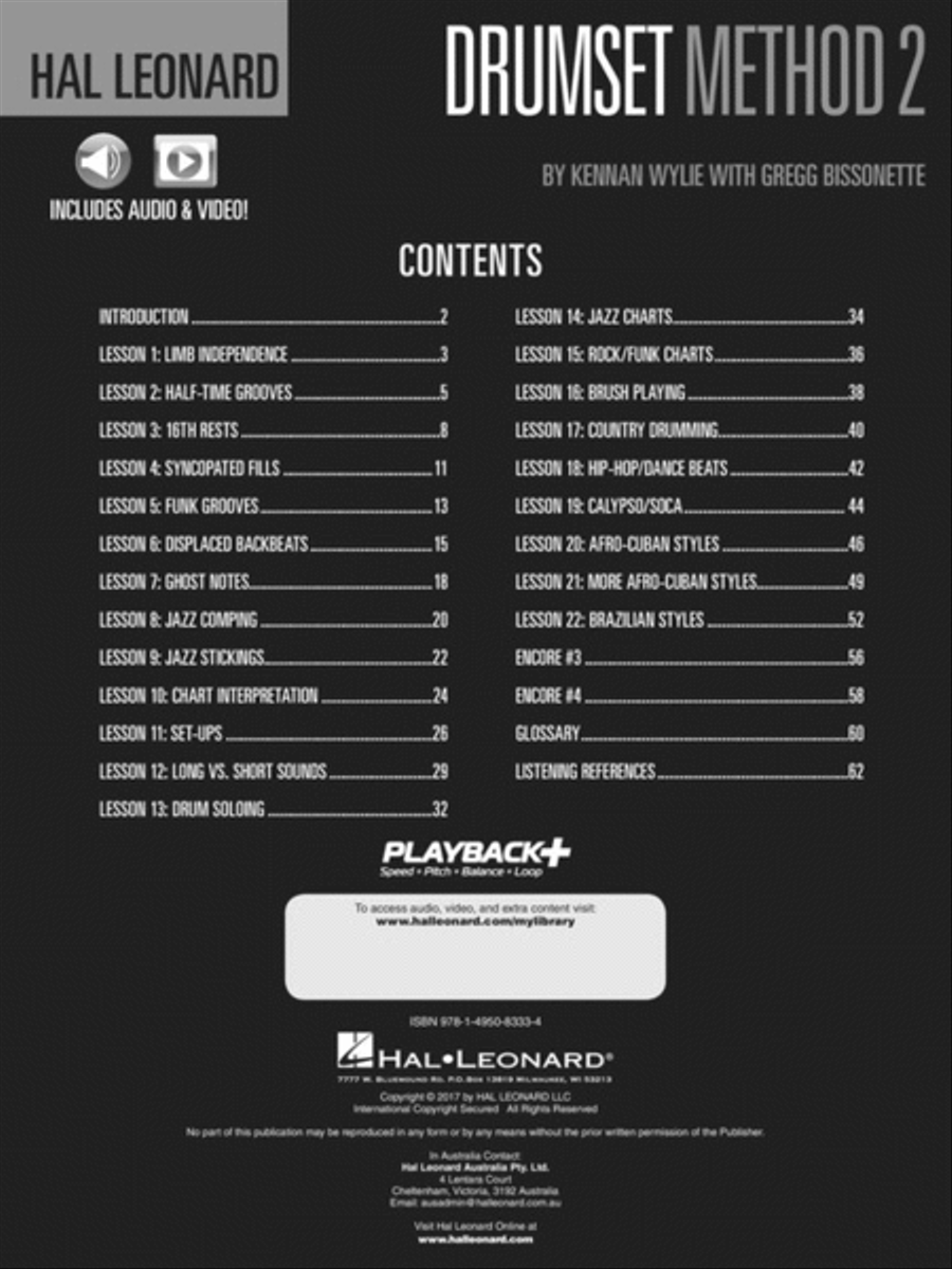 Hal Leonard Drumset Method – Book 2 Percussion scores gallery preview page 2