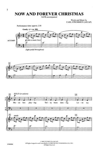 Now And Forever Christmas - SATB image number null