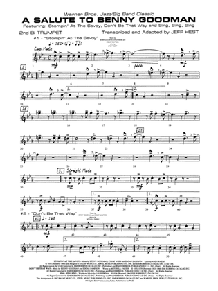 A Salute to Benny Goodman: 2nd B-flat Trumpet