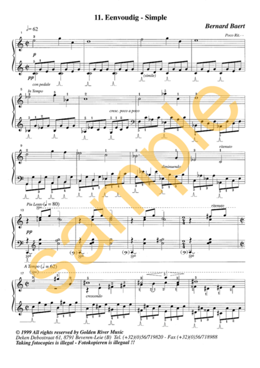 Affecten 7-12 for piano Affecten 7-12 for piano Piano Solo scores gallery preview page 8