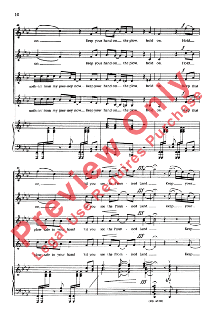 Hold On Women's Choir scores gallery preview page 9