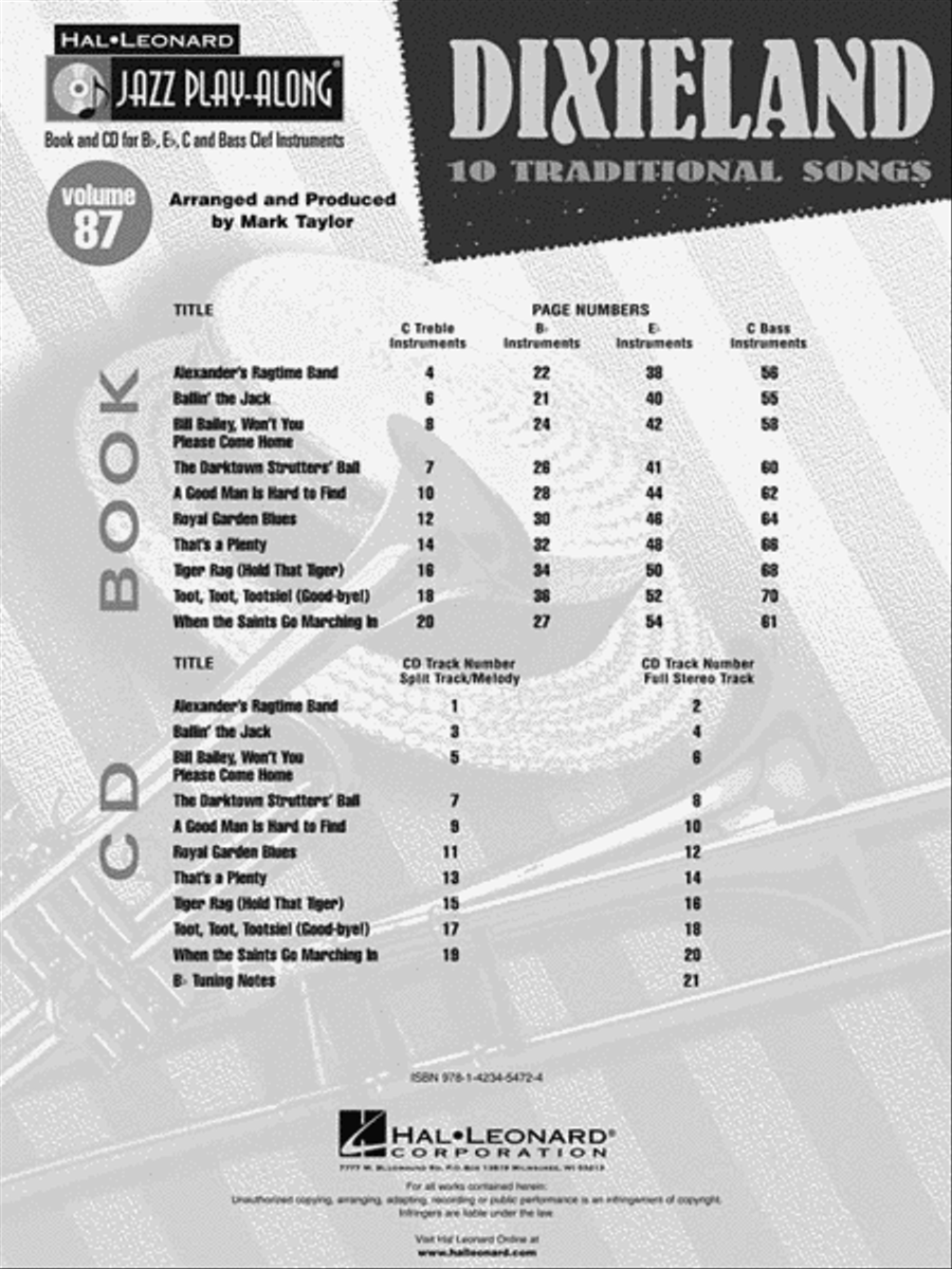 Dixieland C Instrument scores gallery preview page 3