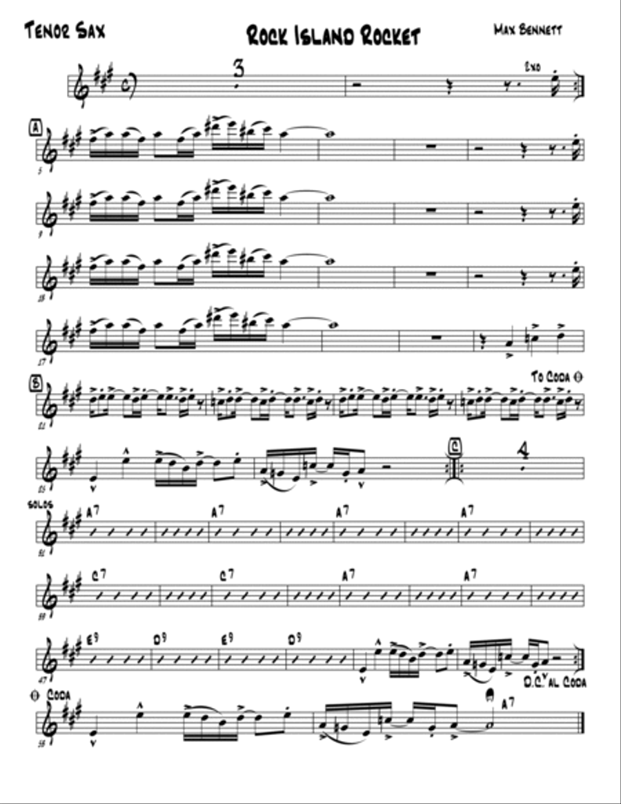 Rock Island Rocket Jazz Ensemble scores gallery preview page 3