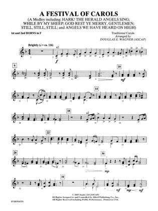 A Festival of Carols (A Medley): 1st & 2nd F Horns