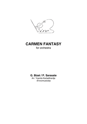 Book cover for Carmen Fantasy - Bizet / Sarasate for youth / professional orchestra