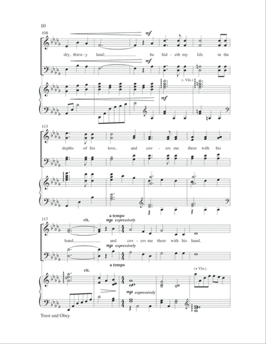 Trust and Obey 4-Part scores gallery preview page 11