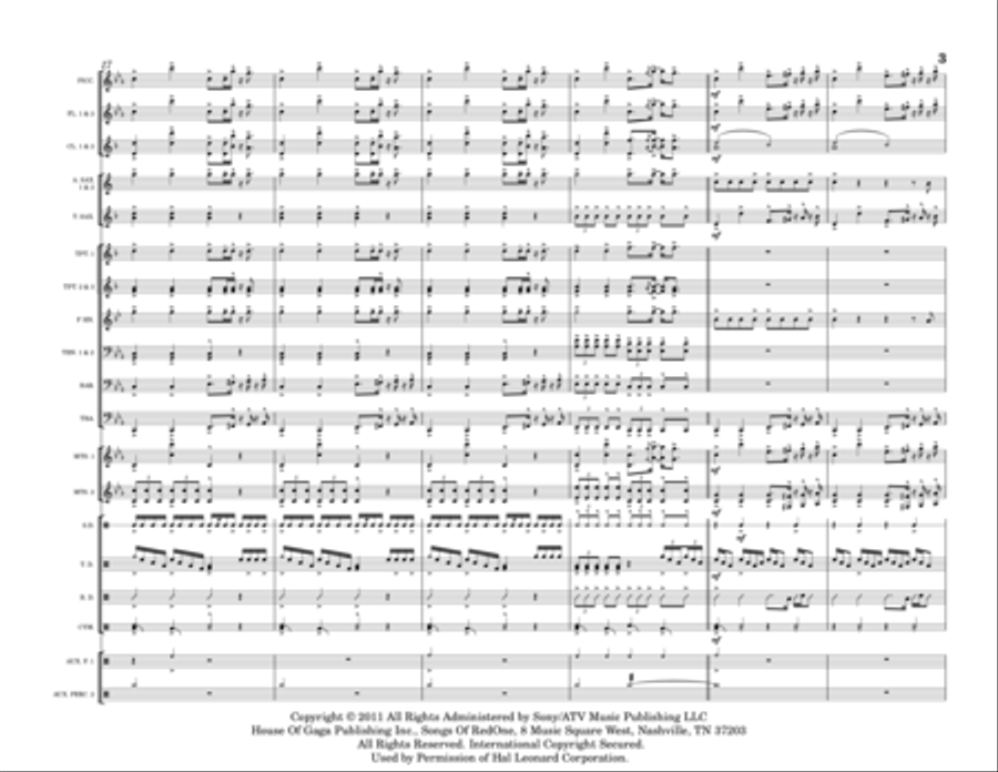 Judas Judas Marching Band scores gallery preview page 3