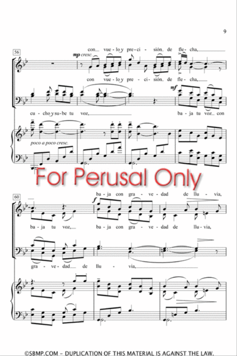 Tu Voz - SATB Octavo 4-Part scores gallery preview page 8