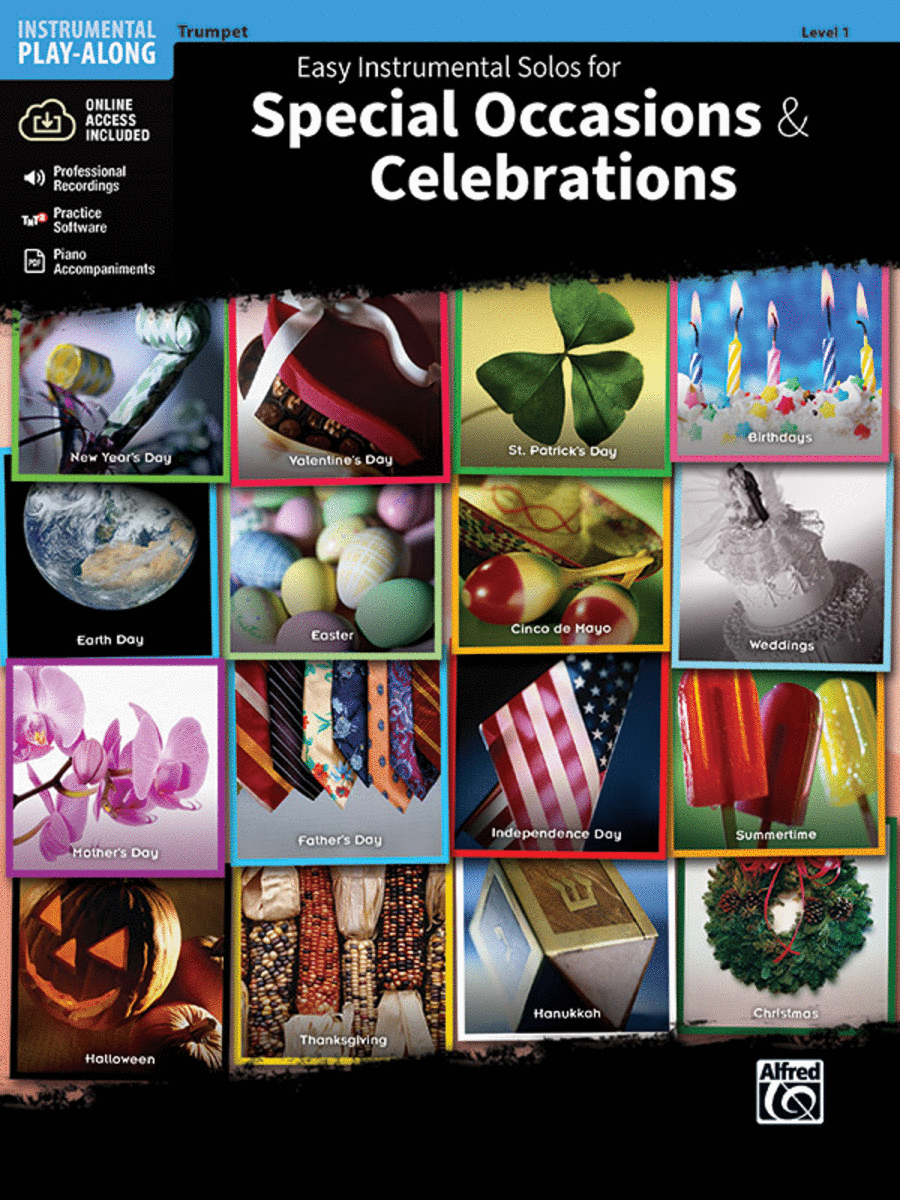 Easy Instrumental Solos For Special Occasions & Celebrations Trumpet Solo scores gallery preview page 1