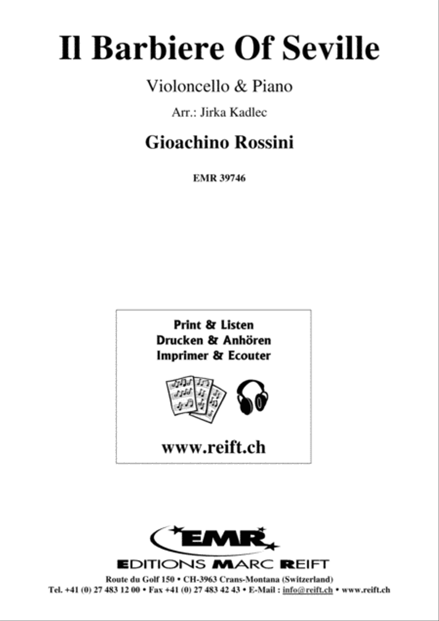 Il Barbiere Of Seville Piano Accompaniment scores gallery preview page 1