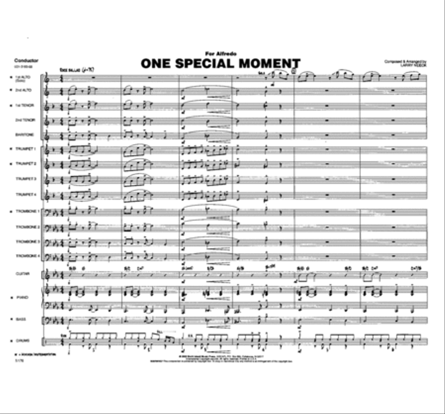 One Special Moment One Special Moment Jazz Ensemble scores gallery preview page 2