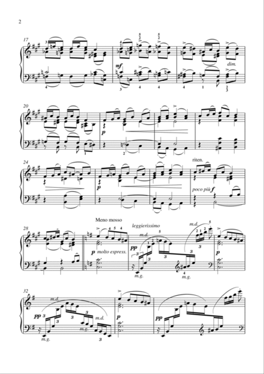 Tchaikovsky-January(By the Hearth)(Piano) Piano Solo scores gallery preview page 3